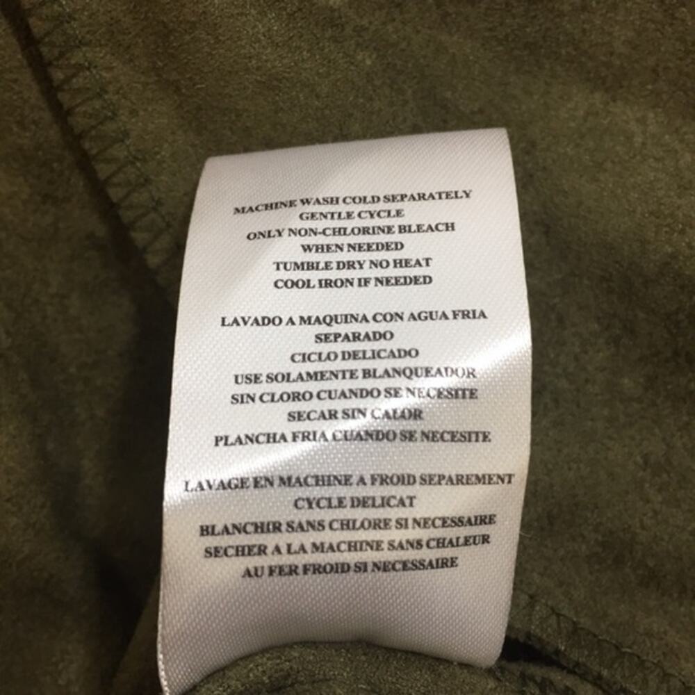 KUT from the Kloth Tayanita Olive Faux Suede Jacket Size Medium - Picture 11 of 11